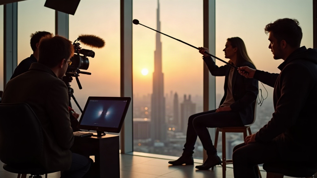 Behind the scenes of the Off Plan interview series shoot